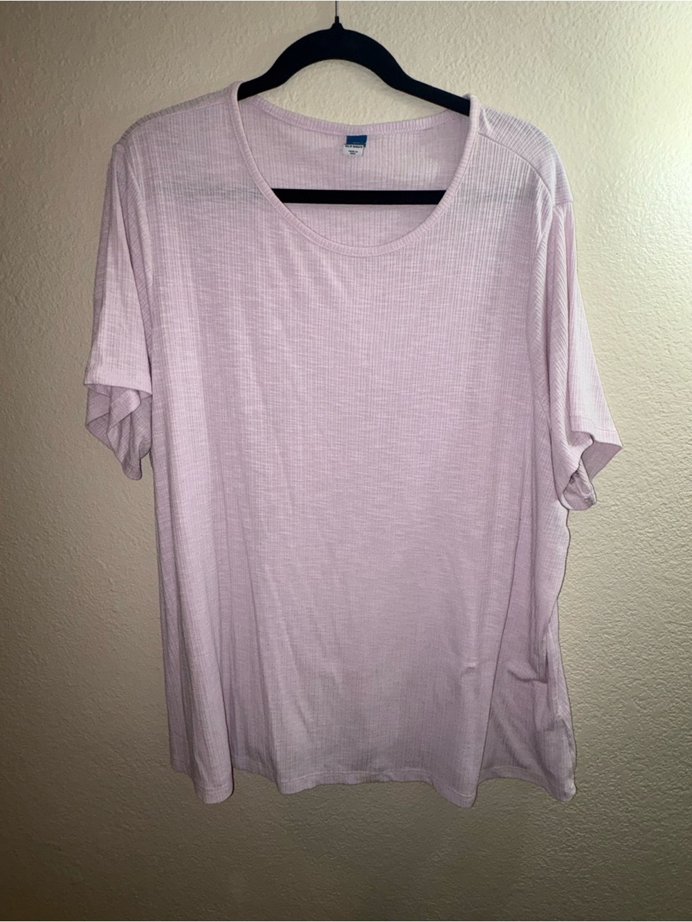 Old Navy Light Pink Ribbed Tee